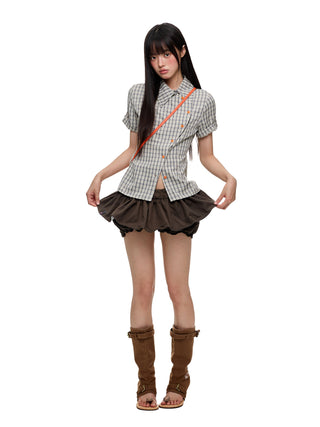 [JIKOO] tight waist top