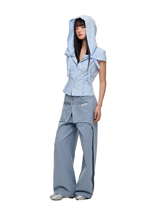 [JIKOO] hooded shirt top