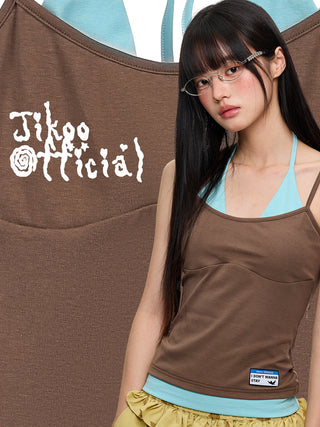 [JIKOO] halter spaghetti top
