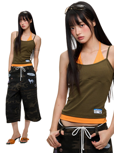 [JIKOO] halter spaghetti top
