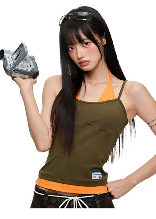 [JIKOO] halter spaghetti top