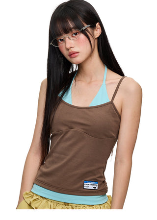 [JIKOO] halter spaghetti top