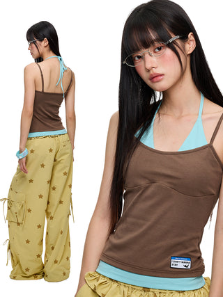 [JIKOO] halter spaghetti top