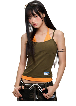 [JIKOO] halter spaghetti top