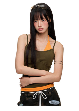 [JIKOO] halter spaghetti top
