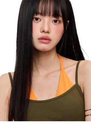 [JIKOO] halter spaghetti top