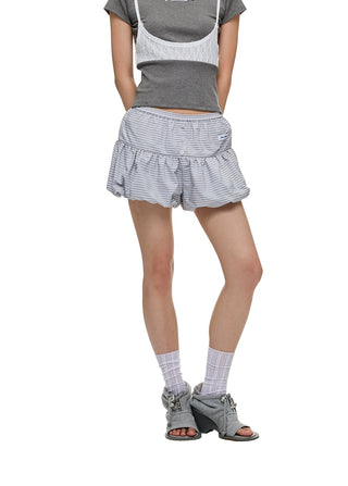 [JIKOO] striped bud shorts