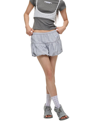 [JIKOO] striped bud shorts