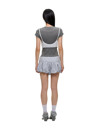 [JIKOO] striped bud shorts