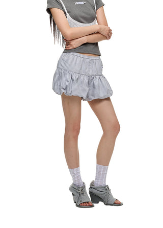 [JIKOO] striped bud shorts