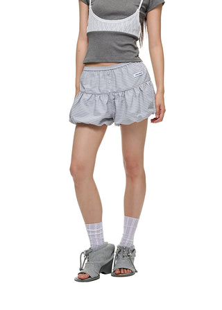 [JIKOO] striped bud shorts
