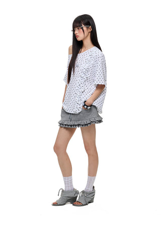 [JIKOO] frill leggings