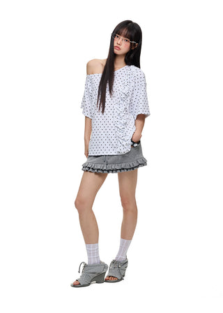 [JIKOO] frill leggings