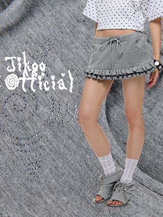 [JIKOO] frill leggings
