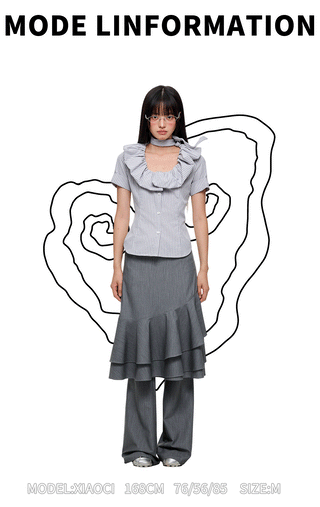 [JIKOO] pleated suit pants