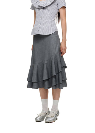 [JIKOO] pleated suit pants