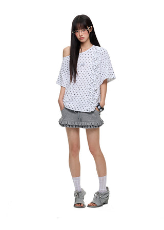 [JIKOO] polka dot top