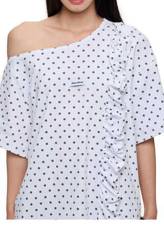 [JIKOO] polka dot top