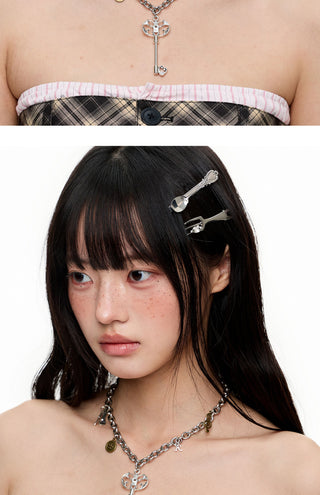 [JIKOO] heart clavicle chain