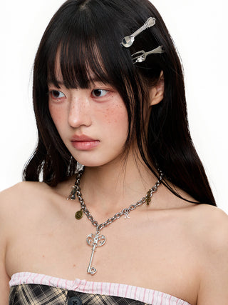 [JIKOO] heart clavicle chain