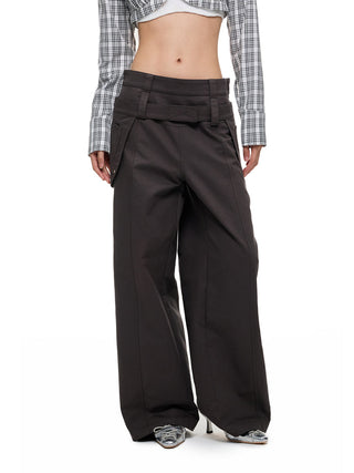 [JIKOO] detachable belt trousers