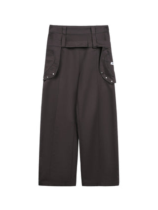 [JIKOO] detachable belt trousers