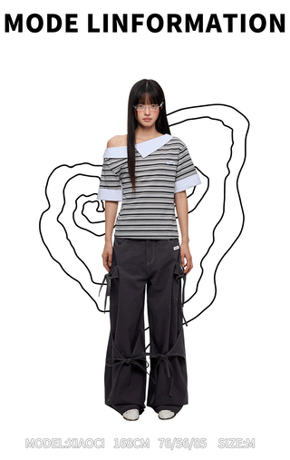[JIKOO] bow tooling trousers
