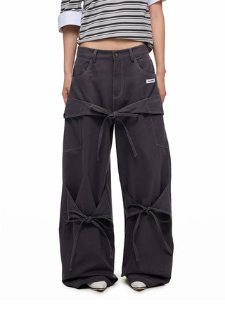 [JIKOO] bow tooling trousers