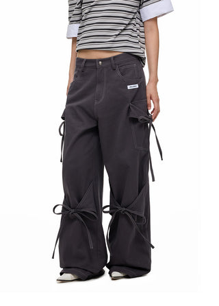 [JIKOO] bow tooling trousers