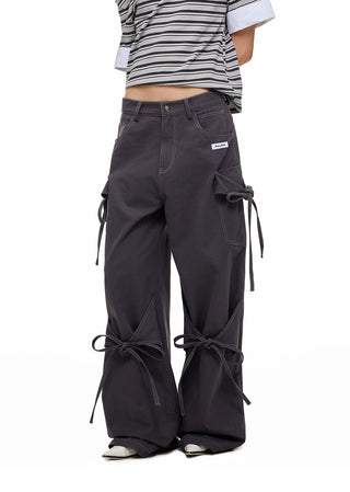 [JIKOO] bow tooling trousers