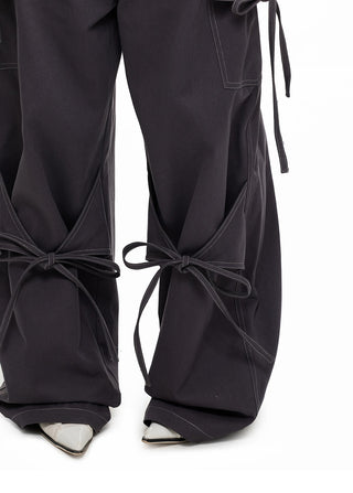 [JIKOO] bow tooling trousers