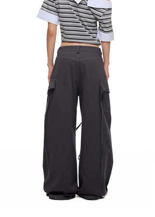 [JIKOO] bow tooling trousers
