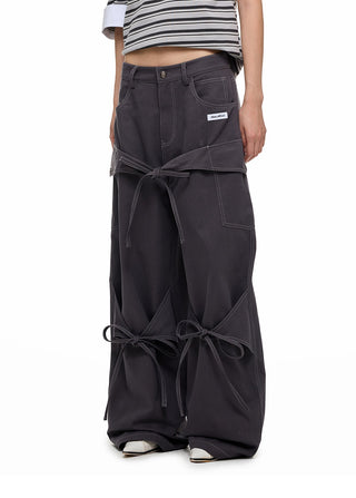 [JIKOO] bow tooling trousers