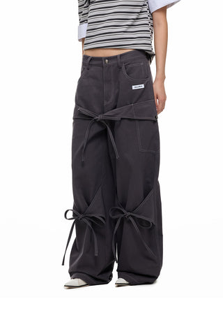 [JIKOO] bow tooling trousers