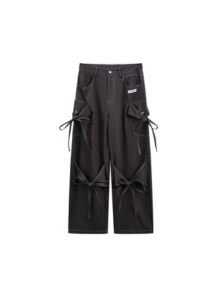 [JIKOO] bow tooling trousers