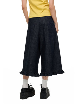 [JIKOO] pleated overall pants