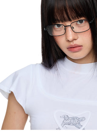 [JIKOO] puppy print top