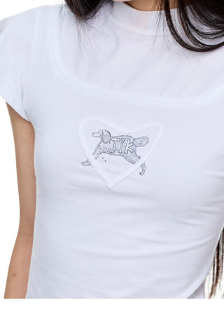 [JIKOO] puppy print top
