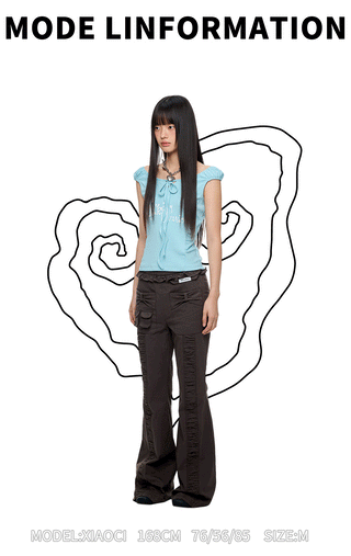 [JIKOO] lace print tee