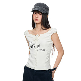 [JIKOO] lace print tee