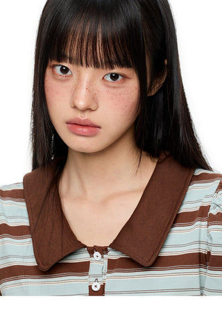 [JIKOO] polo puff sleeve