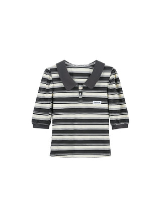 [JIKOO] polo puff sleeve