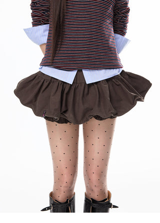 [JIKOO] pleated short skirt