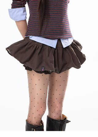 [JIKOO] pleated short skirt