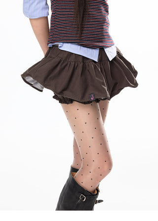 [JIKOO] pleated short skirt