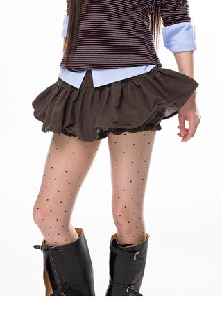[JIKOO] pleated short skirt