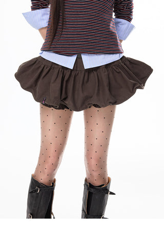 [JIKOO] pleated short skirt