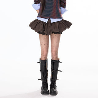 [JIKOO] pleated short skirt