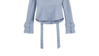 [JIKOO] bow off-shoulder shirt
