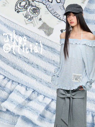[JIKOO] pattern print blouse